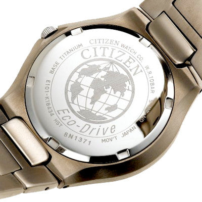 Citizen Men_s Eco-Drive 180 WR100 Titanium Bracelet Watch #BM6060-57F